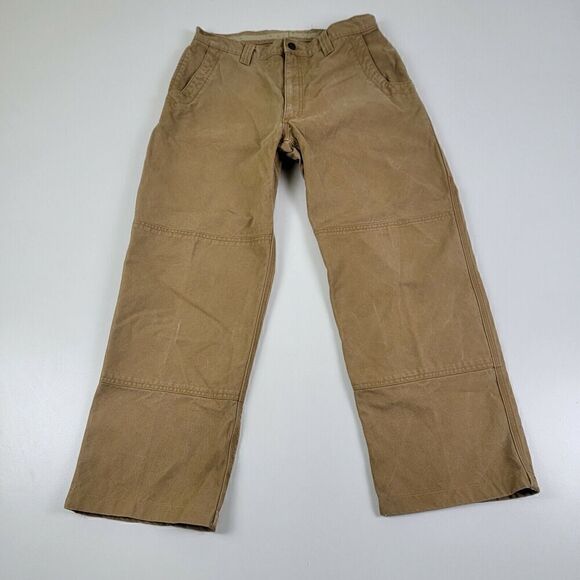 Mountain Khakis Men's Duck Canvas Pants Heavy Duty 32x28 Double Knee Hiking - Picture 1 of 11
